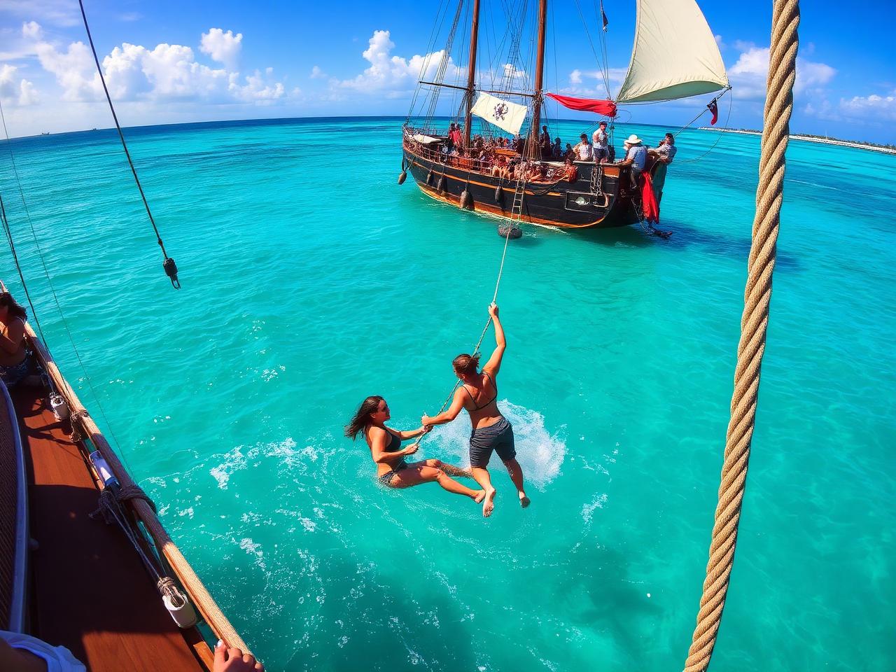 Afternoon pirate party on the schooner